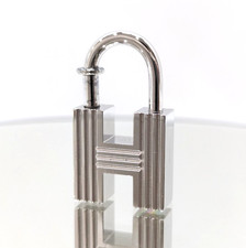 HERMES Cadena Cadenas H2000 Silver Bag Charm Pendentif Porte-clés Authentique