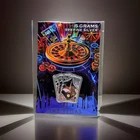 Las Vegas 5g .999 Fine Silver Bar – Color Carded Casino Roulette Cards Poker