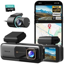 BOTSLAB 4K Dash Cam Front and Rear, 170  Ultra Wide 4K 2K Dashcam with ADAS
