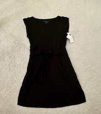 French Connection Women’s Sleeveless Black Shift Dress Sz 6 Little Black Dress