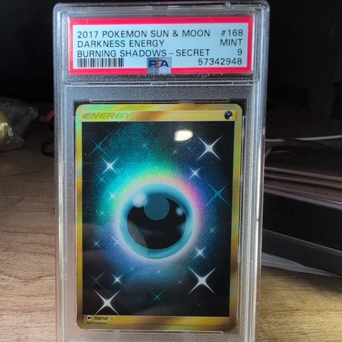 PSA 9 Darkness Energy 168/147 Burning Shadows Gold Secret Rare 2017 Pokémon TCG