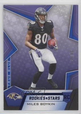 2019 Panini Rookies & Stars Rookies True Blue /49 Miles Boykin #112 RC pf4