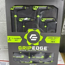 GRIPEDGE 8-PC METRIC HEX T-Handle Driver Set | Sizes - 2, 2.5, 3, 4, 5, 6, 8,...