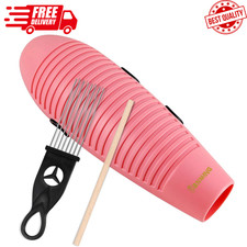 Guiro Instrument 3.9x13 Inch Super Fish Shaped Large Pink