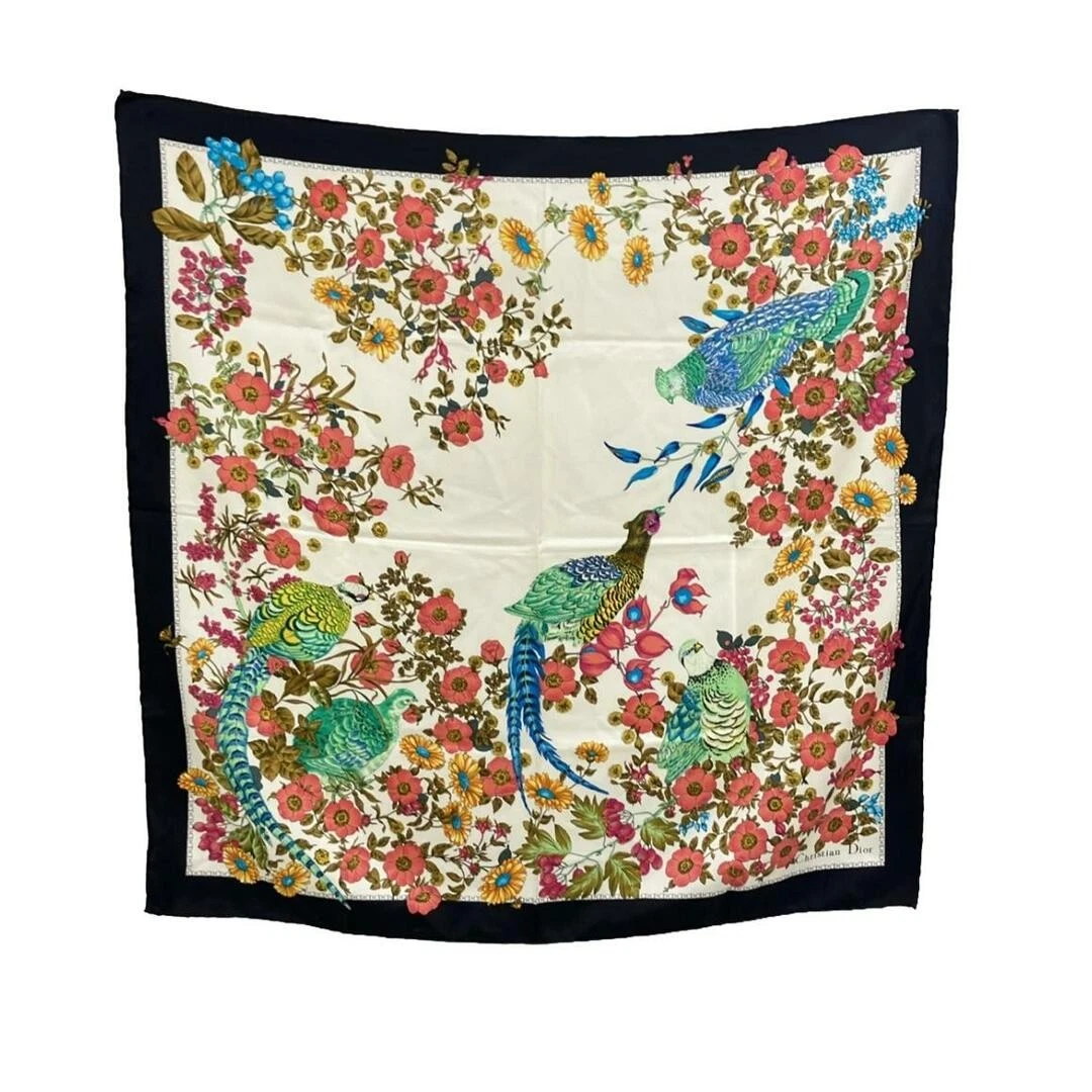 Christian Dior 100% soie foulard pour femme fe9ba596ad9ec8c4502a33f3cc52f149