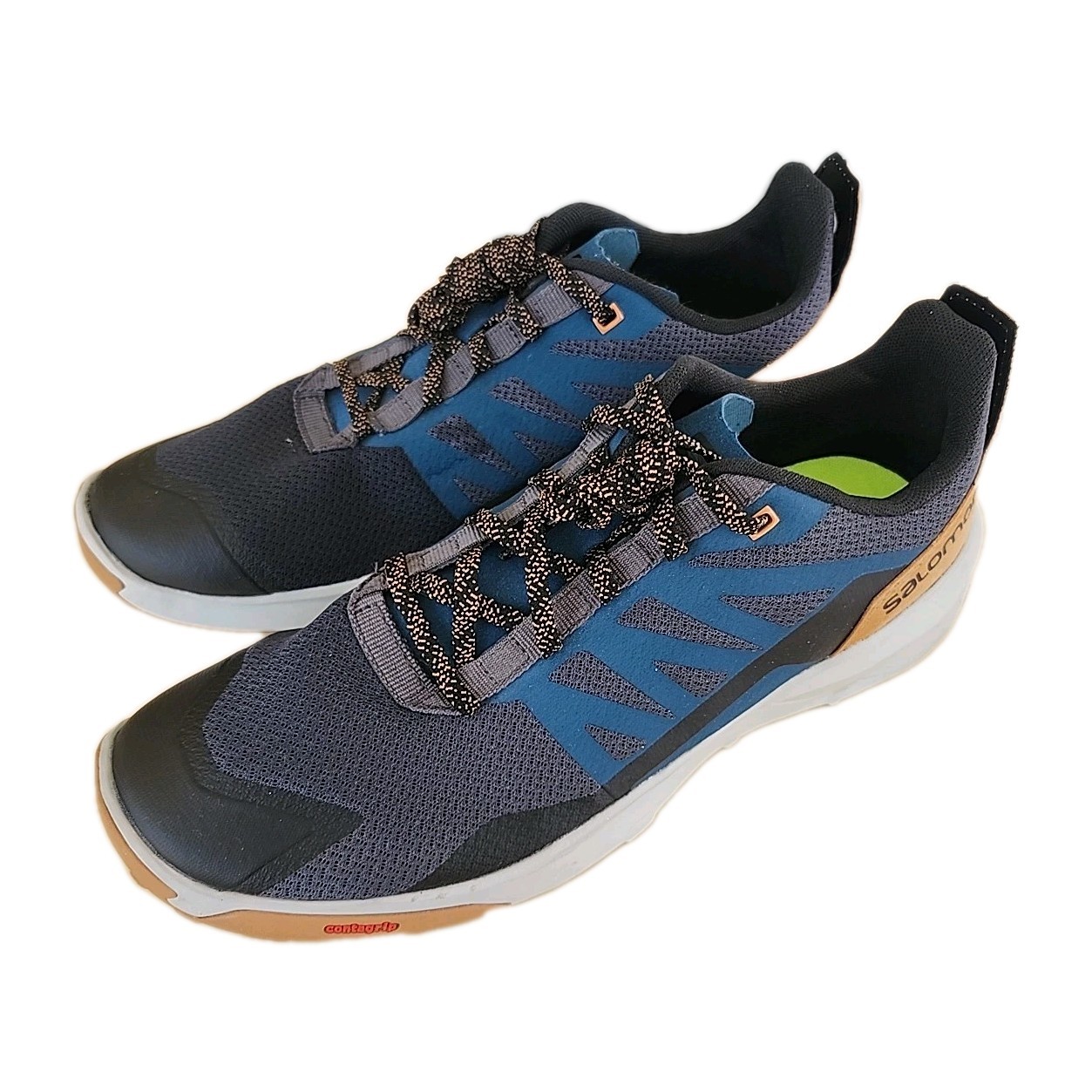 Scarpe Salomon Patrol Uomo Escursionismo Arrampicata Stringate Blu Outdoor Contagrip Tg 11