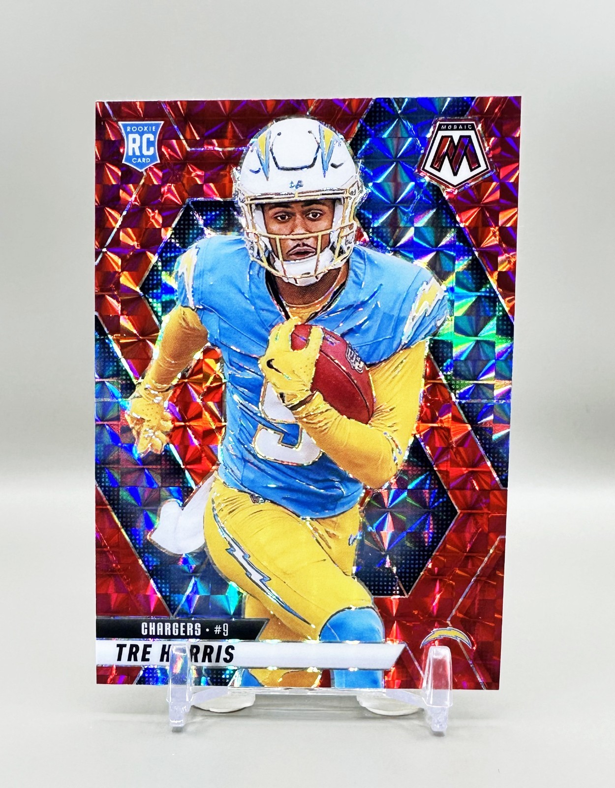 2025 Panini Mosaic Football #326 (Red Mosaic)  TRE HARRIS [RC]