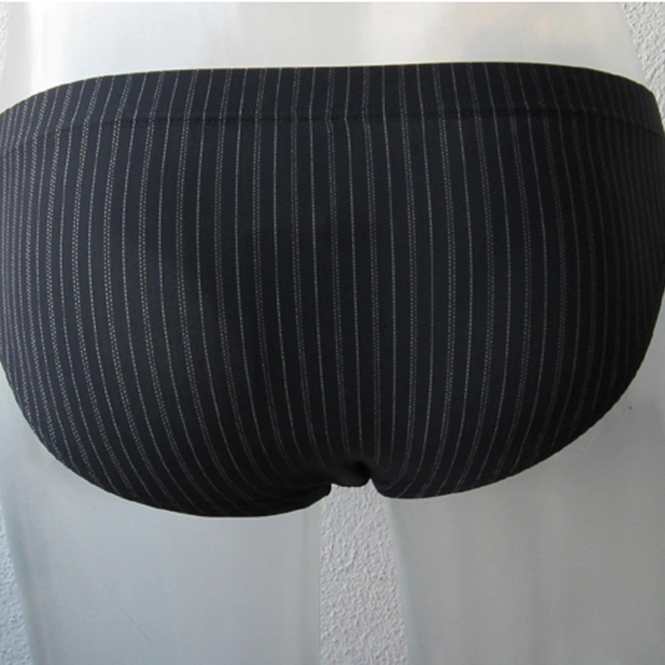 Slip Para Hombre Hanro Teak Negro Con Rayas 4051 M L XL - Imagen 3 de 4