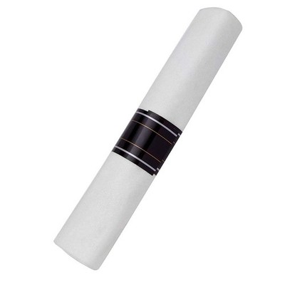 Reflections Fork, Knife, and Spoon Kit in a White Linen-Quality Napkin Roll, Sil