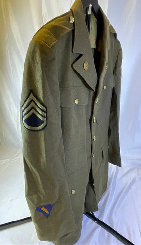 WW2 8th Army Air Force Staff Sergeant Military Uniform Wool Jacket Shirt Pants