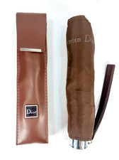  CHRISTIAN DIOR Vintage Dior Brown Monogram Umbrella with Case Used Very Good