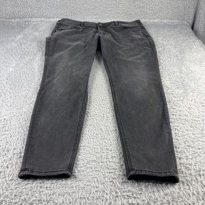Silver Jeans Kenni Womens Size 18 27 Grey Wash Denim Jeans Western Glove Works