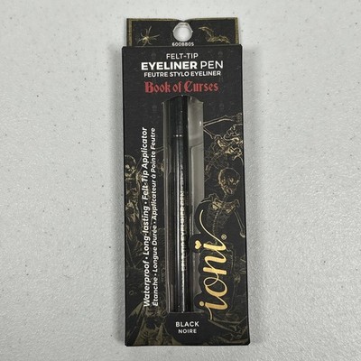 Ioni Felt Tip Eye Liner Pen Black Noire Book Of Curses Collection NIB