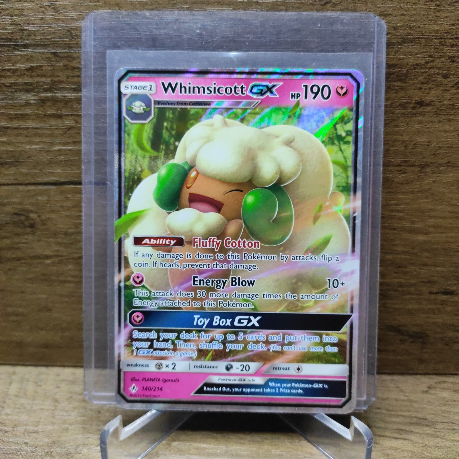 2019 Pokemon SM Unbroken Bonds 206/214 Whimsicott GX