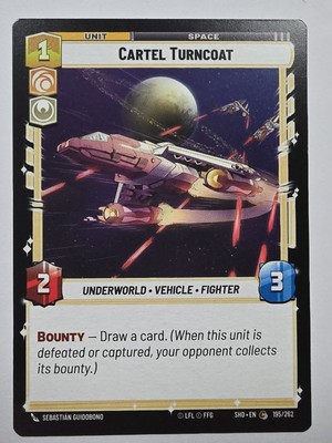Cartel Turncoat Regular Star Wars Unlimited TCG 195