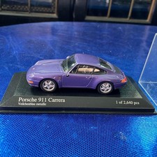 MINICHAMPS Porsche 911 993 Carrera Diecast Model Limited 1/43 Violet Blue