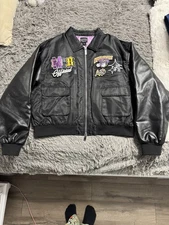 BoohooMAN Men's Cropped Bomber Puffer Jacket Size Xl Black Brand New