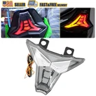 For 2018-2023 Kawasaki Ninja 400 Smoke Integrated LED Tail Light Turn Signals US