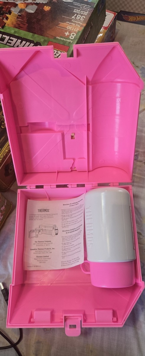 Barbie 1997 Thermos House Lunchbox With Thermos Vintage 90s