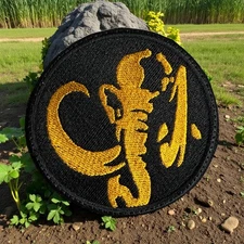 Power Ranger Black Ranger Coin Embroidery Patch 3.5" - 5"
