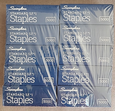 Swingline Standard Staples 20 Boxes of 5,000 Staples/Total 100000 staples