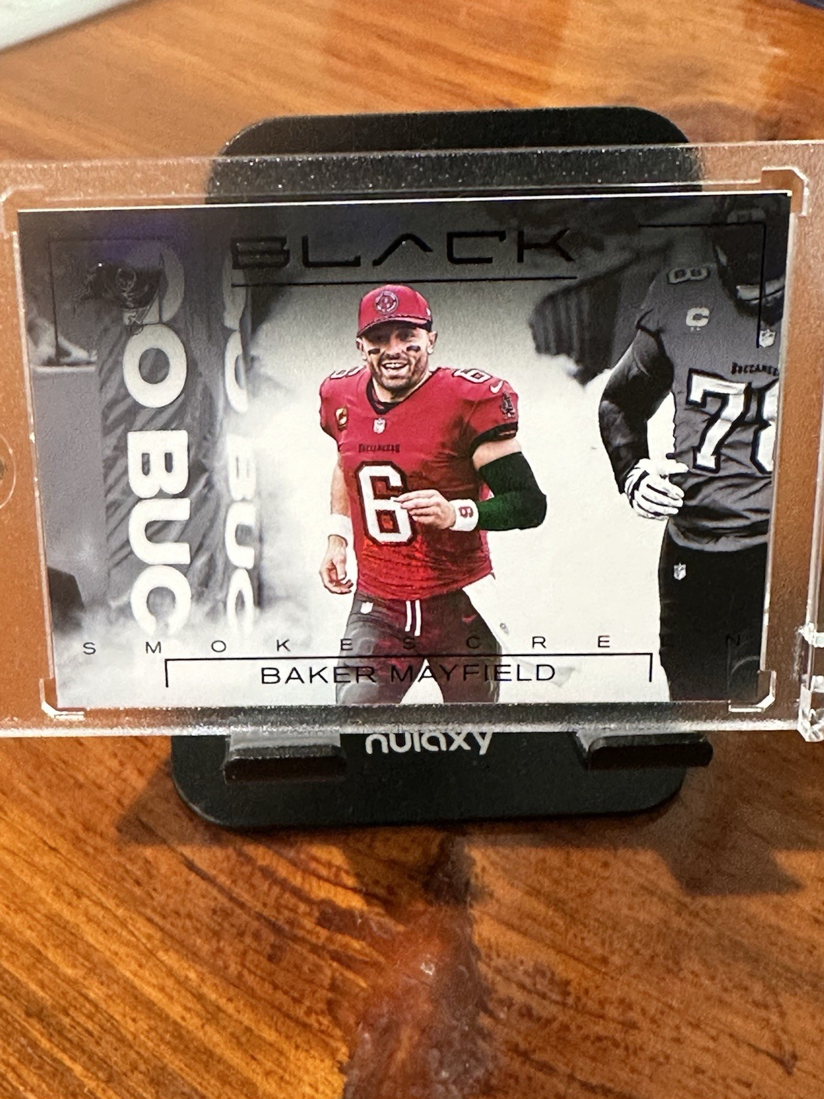 Baker Mayfield 2025 Panini Black Smokescreen #17 CASE HIT SSP