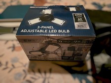 GT-LITE 60 Watt 3 Panel Adjustable LED BULB, 6000 LUMEN. 80 ENERGY SAVE4