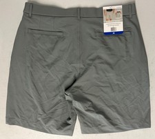 GREG NORMAN Men's Golf Performance Stretch Short GRAY Flex Waistband 36 8.5" In