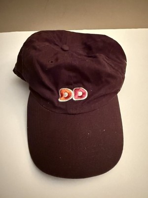 Dunkin' Donuts Brown Hat Uniform Work Service Adjustable Embroidered Logo Cap