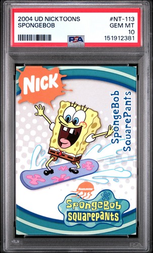 2004 Upper Deck Nicktoons Spongebob Squarepants #NT-113 PSA 10 Gem Mint