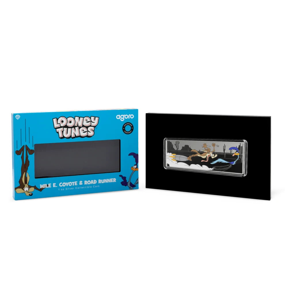 Niue $2 2025 Looney Tunes™-Wile E. Coyote & Road Runner 1 oz Silver Color Proof