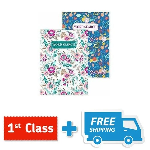 Squiggle Travel Size Floral Word Search Challenge Books, 110 Puzzles per Book - deal from eBay