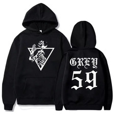 double sided hoodie music lovers, Suicideboys G59 Skeleton Printed Hoodie