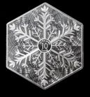 10oz Elemetal Hexagonal Snowflake Silver Bar - In original Mint Plastic