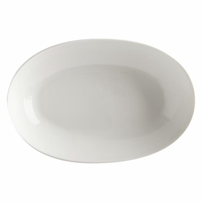 Maxwell & Williams White Basics Schale oval Servierschale Porzellan Weiß 30x20cm