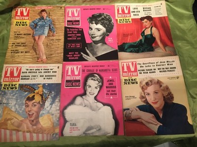 17 x TV MIRROR & DISC NEWS MAGAZINE 1957-58 JOB LOT
