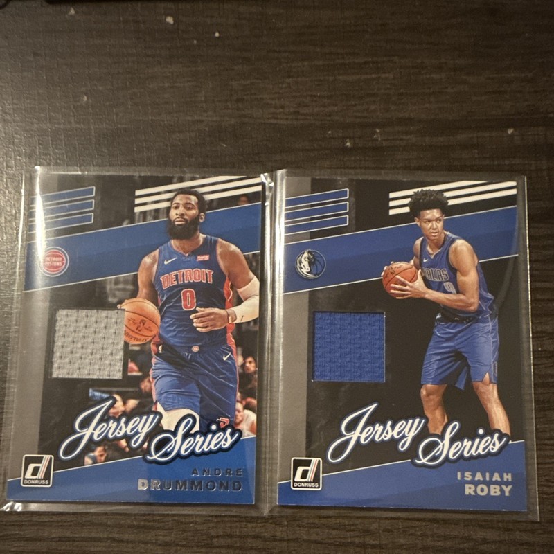 Panini 2019-20 Donruss NBA Jersey Series Memorabilia Card Lot 2 Drummond Roby