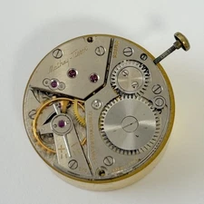 Mathey Tissot Cal 80 Watch Parts Movement Balance Fork Wheels Spring Bridge Dial
