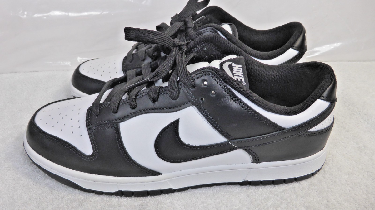 Nike dunk low Men’s size 10.5 chenille swoosh black grey fog panda white rare og Nike Dunk Low Chenille Swoosh Black Grey | DQ7683-001 | Laced main image 3