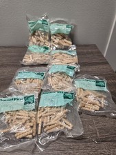 Wooden Dowel Pin Lot 9 Bags 1 1/2"