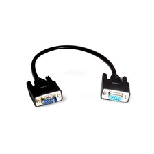 1ft Extension Monitor Cable VGA HD15 Male to Female - Black