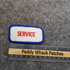 Vintage Service Patch Work Uniform Name Tag Mechanic Car Shop V8f