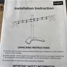 Mount-It MI-2781 Dual Monitor Desk Stand Monitor Stand