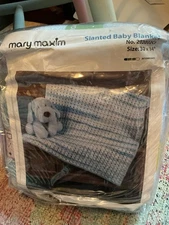 Mary Maxim Slant Baby Blanket Crochet Kit - New In Package