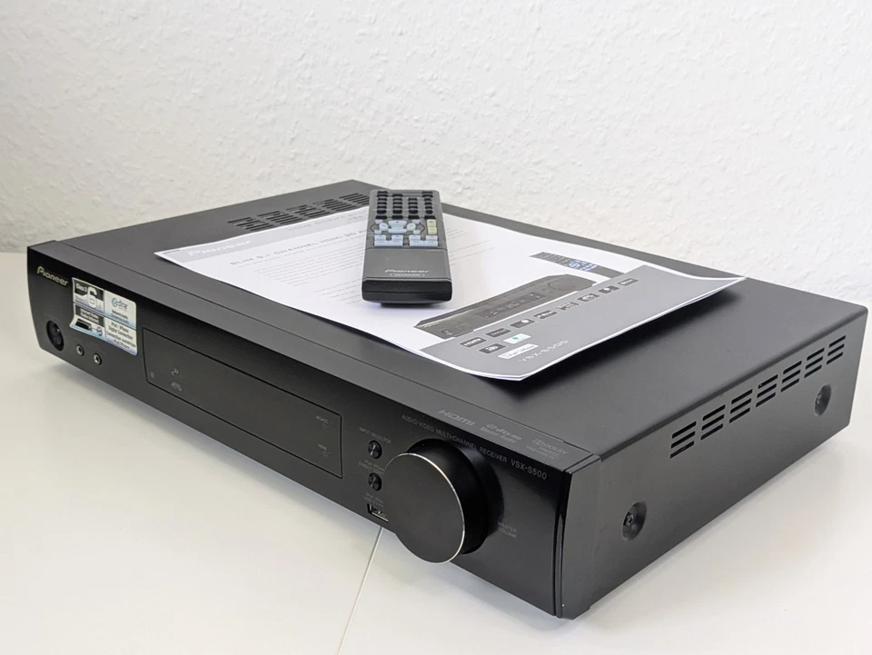 Pioneer VSX-S500 Netzwerk Kompakt Receiver HDMI, flache Bauart m. Fernbedienung - Bild 4 von 4