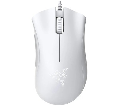 Razer DeathAdder Essential Gaming Mouse with 6400 DPI Optical Sensor - White