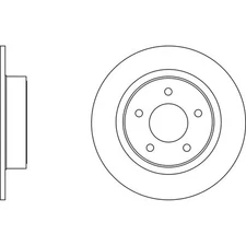 Apec Blue Brake Disc Rear SDK6304 for Ford C-MAX Kuga Tourneo / Transit Connect