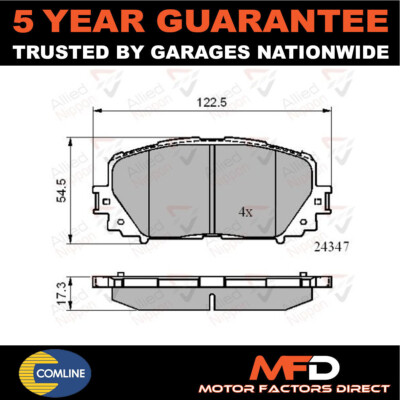 Fits Toyota Yaris 2005- + Other Models Allied Nippon Front Brake Pads Set