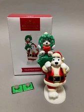 Polar Bear Santa-2022 Hallmark Keepsake Ornament-Member Exclusive-Magic Sound