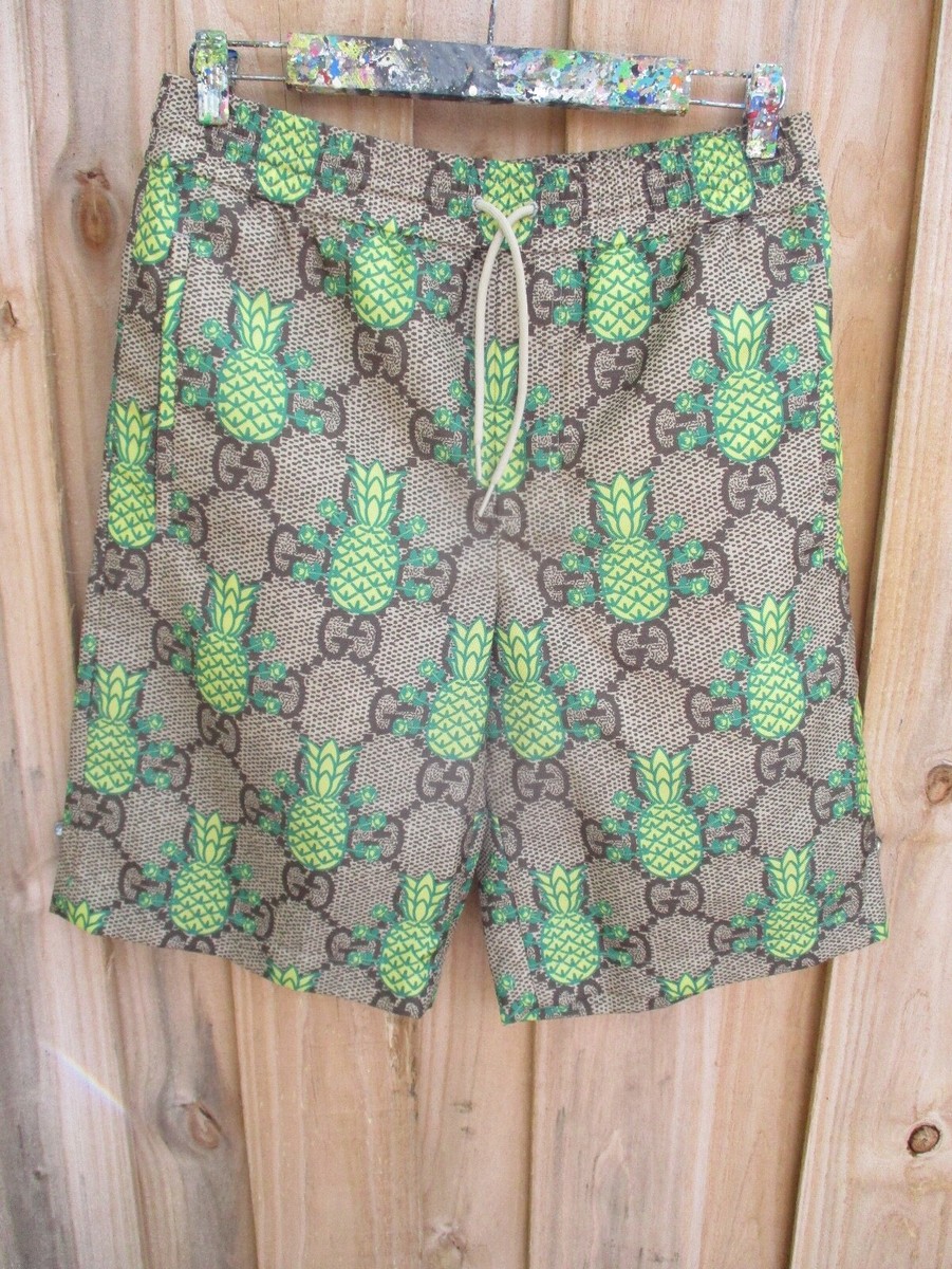GUCCI パイナップル ショートパンツ Gucci Pineapple GG print shorts 46